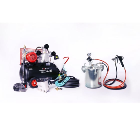 Штукатурная проф. мини-станция POWER TECHNIC 100 л, 220 В, 3 кВт, 100 кв.м ЕК-4PTP 100 15 220