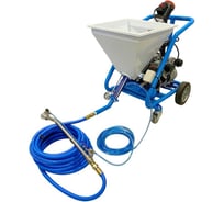 Установка AktiSpray AvS-10-20RA -DUO 2 компрессора для нанесения гидроизоляционных материалов и шпатлевки с автоматикой, комплект с рукавами и распылитем AvS-10-20RA-DUO