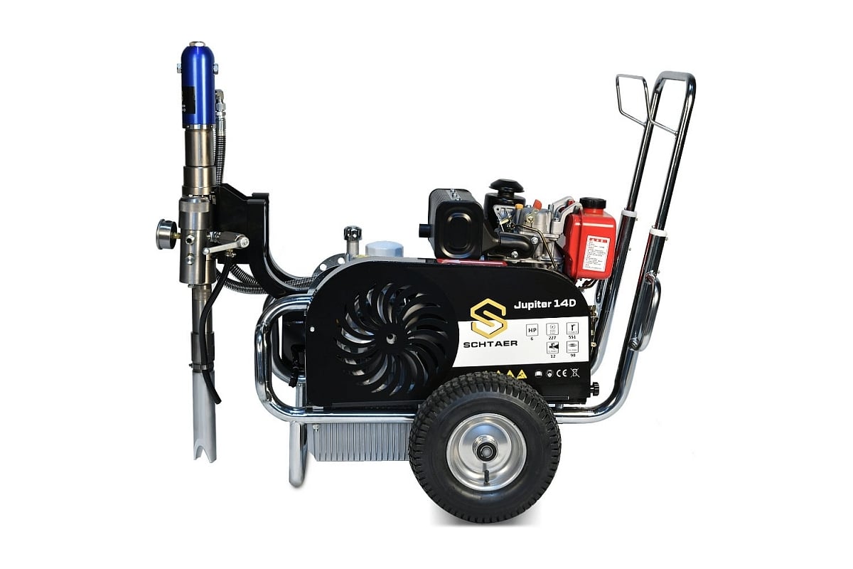 Окрасочный аппарат SCHTAER 12 л, с дизельным двигателем Jupiter 14D ...