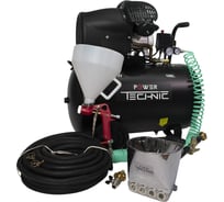 Штукатурная мини-станция с компрессором POWER TECHNIC 100 л, 220 В, 2200 Вт, 30 м2/час EK-2PTM 100.2