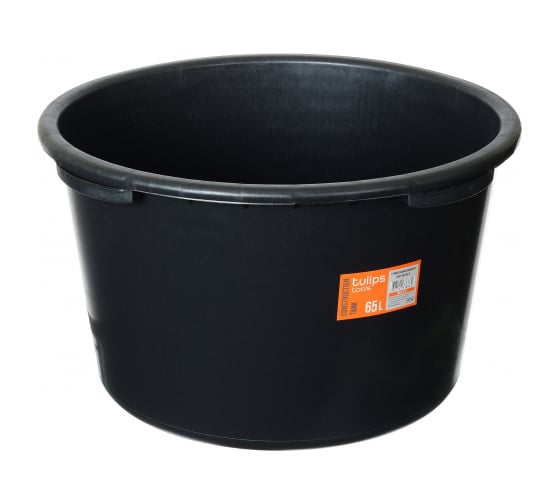 Строительная круглая емкость Tulips tools 65 л IM03-216