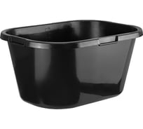 Контейнер строительный прямоугольный КЭС черный, 120 л, усиленный 13001002