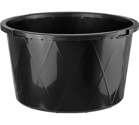 Тaз строительный круглый КЭС черный, 120 л, усиленный 13000052