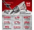 Комплект электрика Crown дрель с микроударом CT32072DH BMC + пылеуловитель PUN1816 + коронка 72/65 Адель CT32072DH BMC + 72/65PUN1816 4