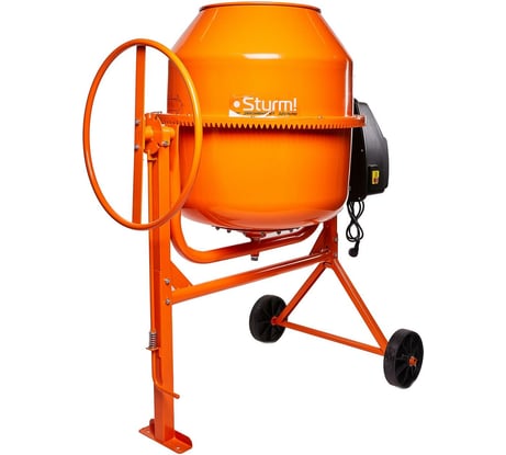 Бетономешалка Sturm 1000 Вт, 180 л, 30 об/мин, РОССИЯ, чуг. венец CM20180RF