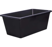 Емкость BlackWeld 65 л, строительная, прямоугольная, без крышки, черный 145165