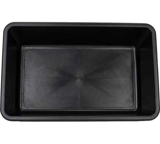 Емкость BlackWeld 65 л, строительная, прямоугольная, без крышки, черный 145165