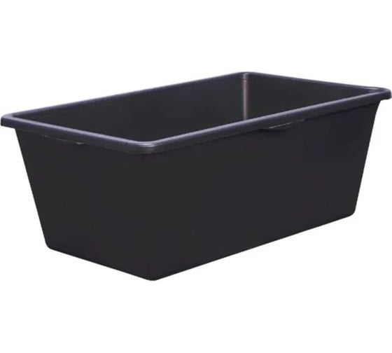 Емкость BlackWeld 90л. строительная, прямоугольная, без крышки цв. чёрный 145167