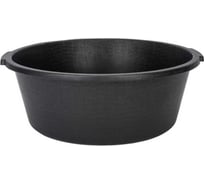 Емкость BlackWeld 20л. строительная, круглая, без крышки цв. чёрный штабелир. без пробки 145160