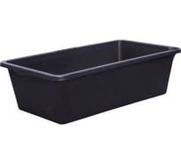 Емкость BlackWeld 20л. строительная, прямоугольная, без крышки цв. чёрный 145161