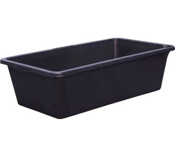 Емкость BlackWeld 20л. строительная, прямоугольная, без крышки цв. чёрный 145161