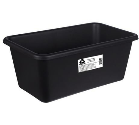 Таз строительный Maxim прямоугольный, 65 л, черный 11614993