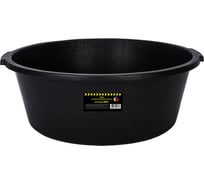 Таз строительный круглый Maxim 20 л, черный 11614984