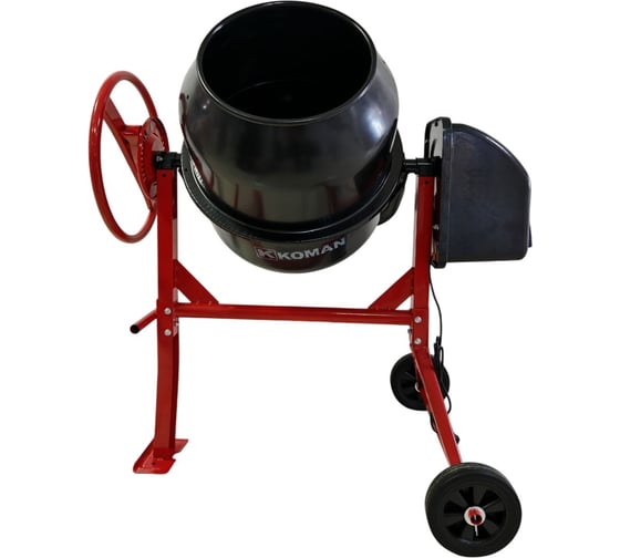 Бетоносмеситель KOMAN двигатель 450Вт, 125л, 30об/мин, чугун венец BM-125