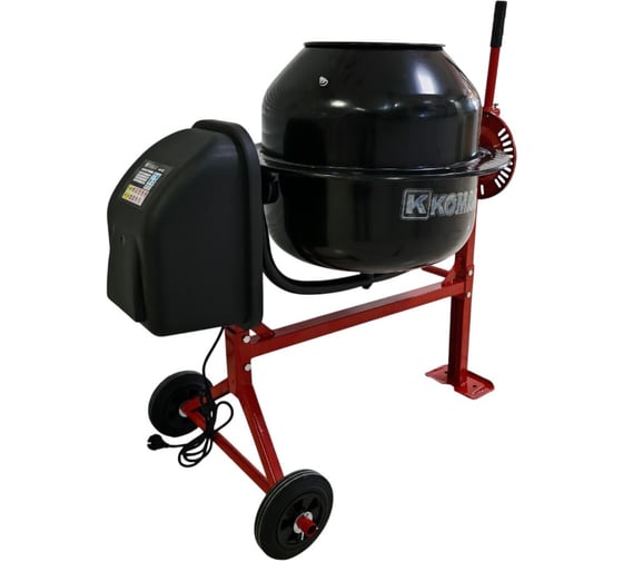 Бетоносмеситель KOMAN двигатель 650 Вт, 140л, 30 об/мин, чугун венец BM-140