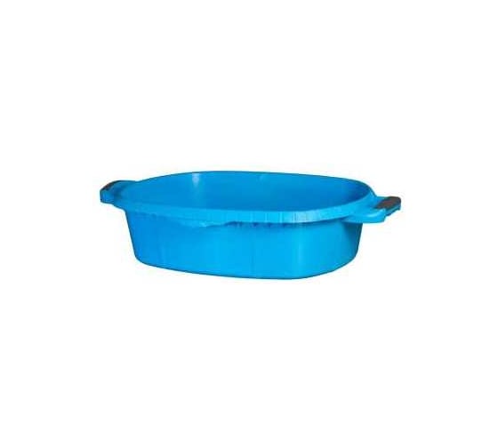Таз хозяйственный DECOR 21 л, 2К ручки, голубой (5шт/уп) УУ0016100