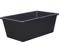 Емкость Тара.ру 90 л, строительная, прямоугольная, без крышки, цв. чёрный 26234