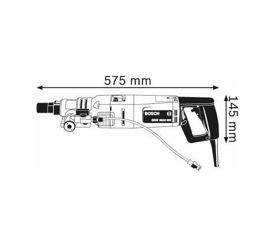 Дрель алмазного сверления Bosch GDB 1600 WE 0.601.189.608