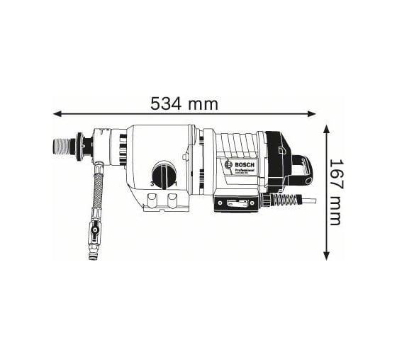 Дрель алмазного бурения Bosch GDB 350 WE 0.601.189.900
