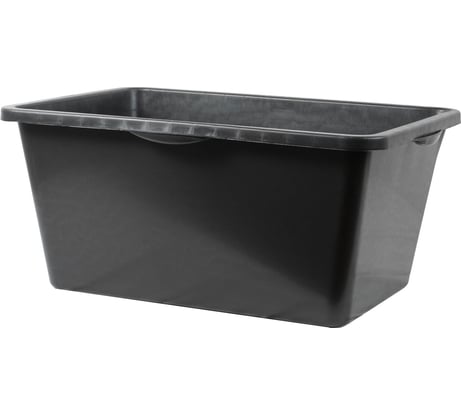 Строительный прямоугольный таз КЭС черный, 40 л 13000004