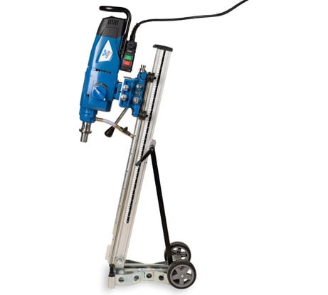 Установка для алмазного бурения KEOS KS-350 Jset (двигатель + стойка с наклоном на роликах) KS-350JSET