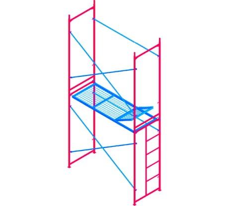 Комплект рамных лесов МЕГА М 4х2 770