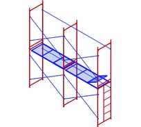 Комплект рамных лесов МЕГА М 4х4 771