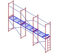 Комплект рамных лесов МЕГА М 4х6 772