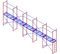 Комплект рамных лесов МЕГА М 4х10 774