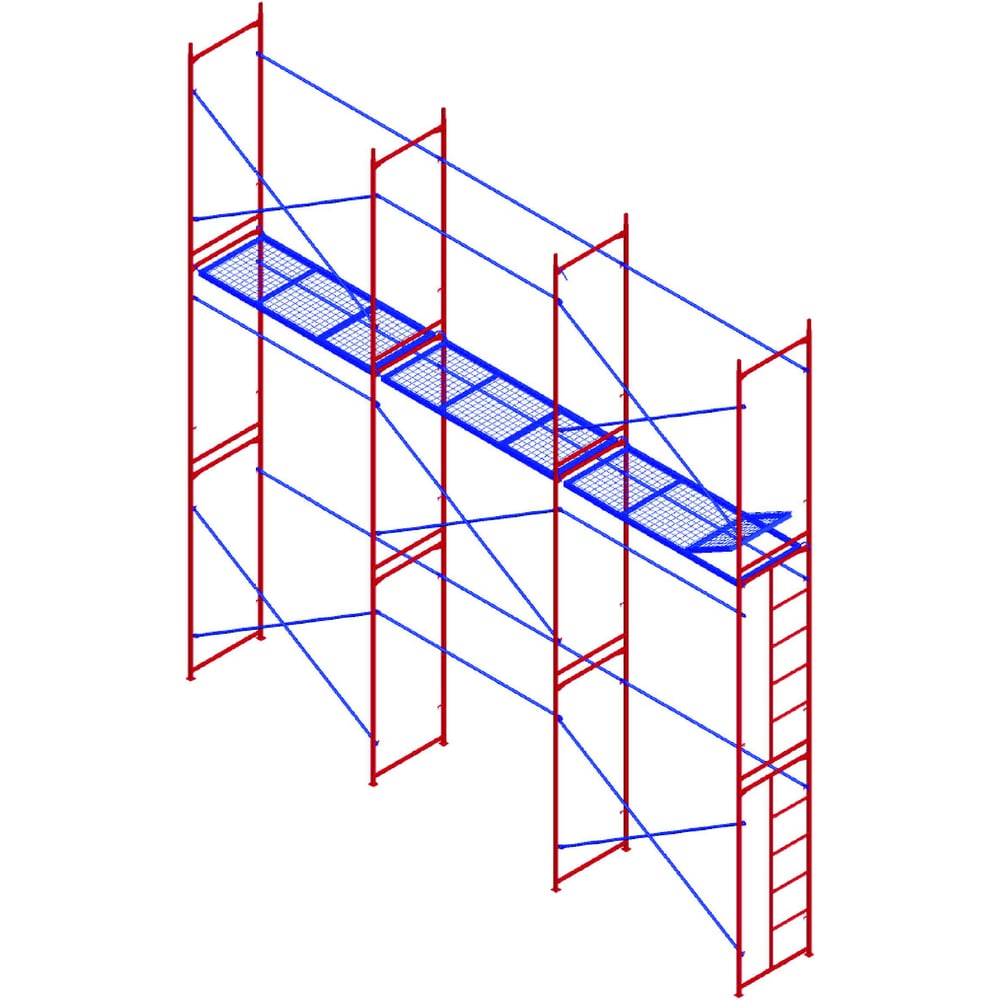 Комплект рамных лесов МЕГА М 6х6 777 - выгодная цена, отзывы,  характеристики, фото - купить в Москве и РФ