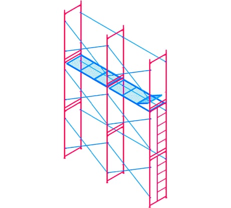 Комплект рамных лесов МЕГА М 6х4 776