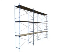 Строительные рамные леса ООО "РИЗ" ЛРСП40 секция с лестницей 4x3 Обжим LS404X3O