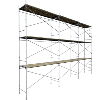 Строительные рамные леса ООО "РИЗ" ЛРСП30 секция с лестницей 6x3 Обжим LS306X3O