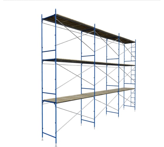 Строительные рамные леса ООО "РИЗ" ЛРСП40 секция с лестницей 2x6 Вставка LS402X6V 1
