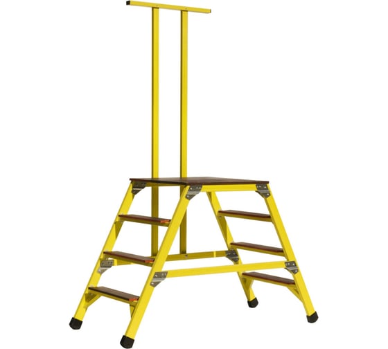 Стремянка-подмость стеклопластиковая с симметричной опорой с поручнем ООО "ЛУЧ" ССС-0,9П-Ф40П 1