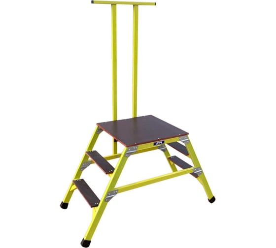 Стремянка-подмость стеклопластиковая с симметричной опорой с поручнем ООО "ЛУЧ" ССС-0,8П-Ф40П 1