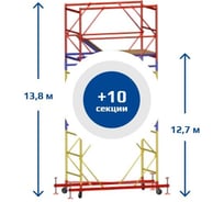 Вышка Тура SAMGRUPP ВСР-4 (1,2х2,0) Нобщ.=13,8м SR-01141220138