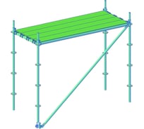 Модуль строительных лесов ООО ЗСЛ СОЮЗ 2.5x1х2 м 2010010116910