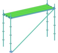 Модуль строительных лесов ООО ЗСЛ СОЮЗ 3x0.75x2 м 2010010101466
