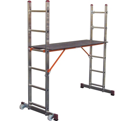 Малые лестничные подмости с одной парой роликов 2х6 Krause Corda 080035