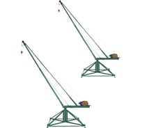 Кран стреловой поворотный TOR МАСТЕР 500 кг, 100 м, с противовесами 1048864