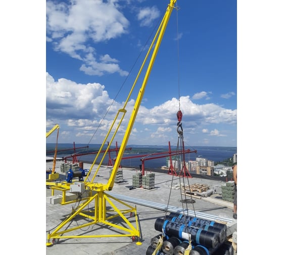 Стреловой поворотный кран Комплан Мастер и Пионер КСП-320 с грузом, без колес 4687201881865