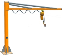 Кран консольный поворотный ручной TOR PSJ34050 500 кг, высота 3 м 1050599