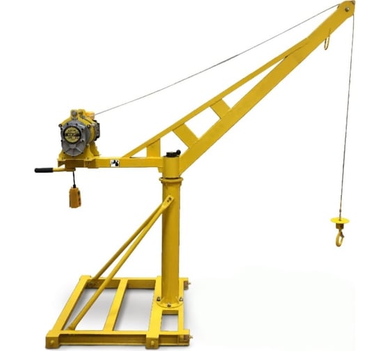Поворотный мини кран с лебедкой OCALIFT KADET 300 кг, 60 м (L), 220В, свободный спуск mini-130-tca30060CLl 1