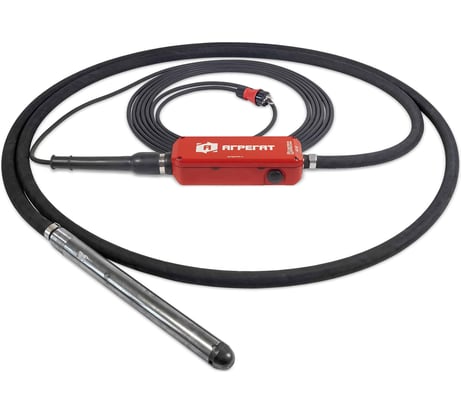 Глубинный высокочастотный вибратор АГРЕГАТ СТП 38 со встроенным преобразователем, 220/42 В, 7 м STP-38/42-7