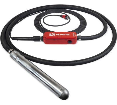 Глубинный высокочастотный вибратор АГРЕГАТ СТП 60 со встроенным преобразователем, 220/42 В, 7 м STP-60/42-7