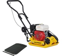 Виброплита SKIPER C90H-WM (Honda GX160, 5.5 л.с, плита 54x42 см, 15кН, 25м/мин, рез. ковр, колеса) 00-00008181