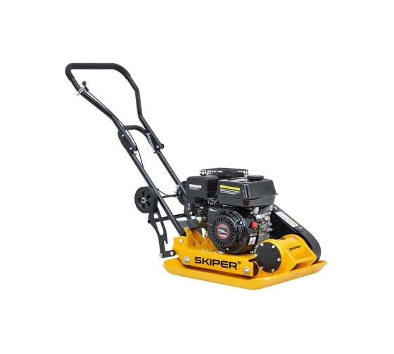 Виброплита SKIPER C120L-W (LC200F, 6.5 л.с, плита 58x50 см, 20 кН, 35 м/мин, колёса) 00-00015052 1