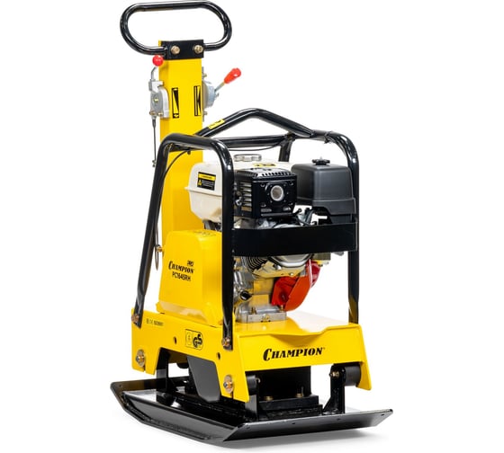 Виброплита бензиновая CHAMPION PC1645RH PRO 152 кг, 30,5 кН, 73*45 см, 50 см, Honda GX270 6,6 кВт, реверс, VIPC1645RH