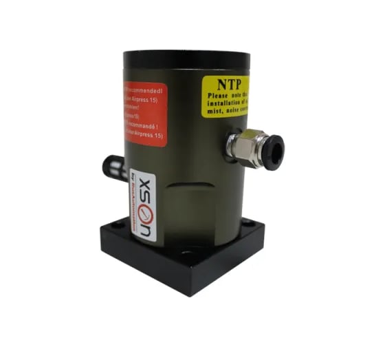 Пневматический поршневой вибратор XSON рабочее давление: 2...6 бар, частота: 5848...8784 Гц, сила вибрации: 269...830 H, потреб. воздуха: 68...110 л/мин, раб. темп: -20…+80 С, присоединение: G 1/8 -NTP-25 XSON-NTP-25 1